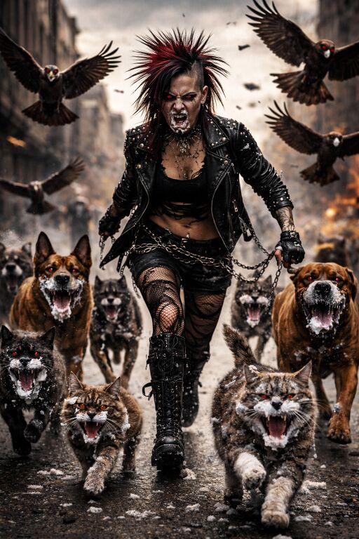 Hunde, Katzen, Vögel und Frauchen